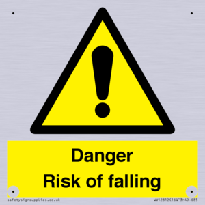 Danger Risk of falling